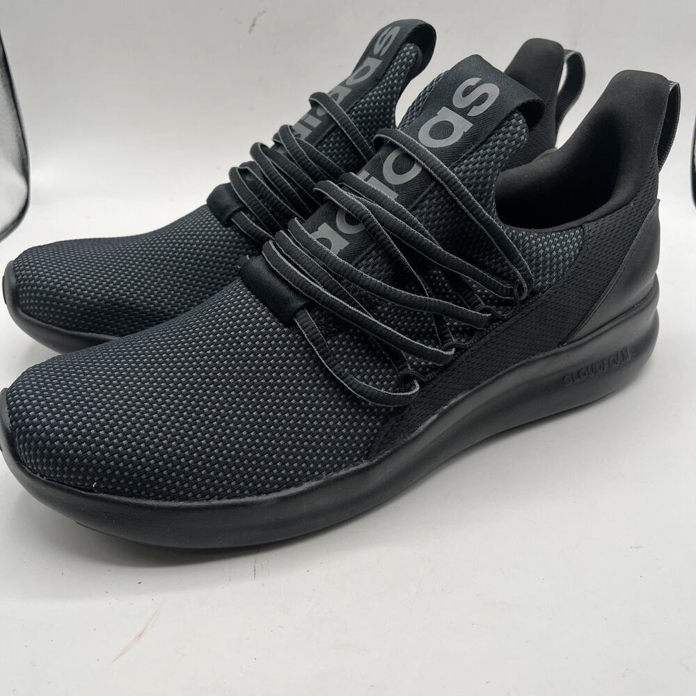 Adidas Lite Racer Adapt 7.0 Cloudfoam Running Slip On Shoes Mens Sz 11 Black